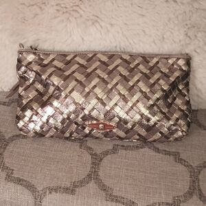 Metallic Woven Clutch